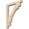 Ekena Millwork Merced Arts & Crafts Smooth Bracket, Douglas Fir, 3 1/2"W x 34"D x 42"H BKT04X34X42MRC03SDF - alternate 1